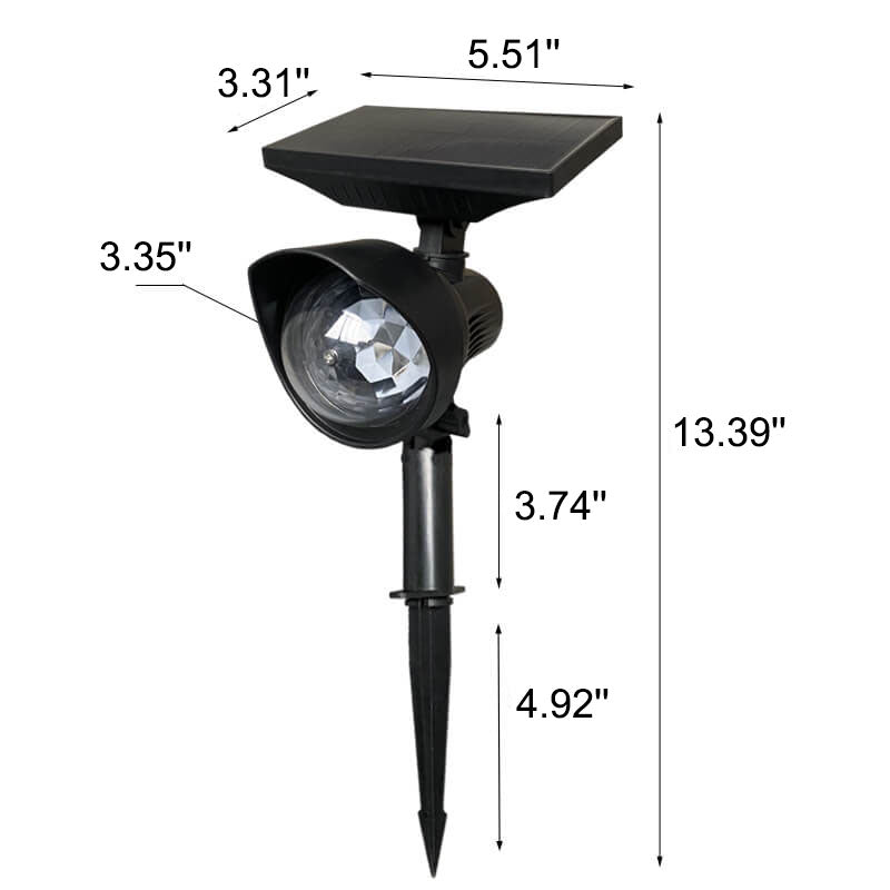 Rotating Color Projection Garden Outdoor Light
