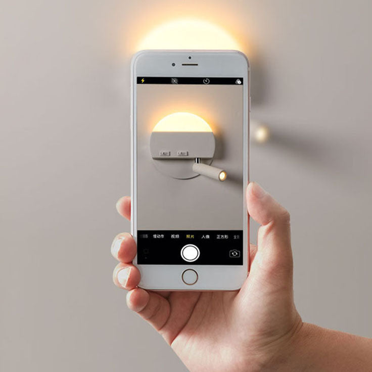 Round Square Acrylic Aluminum Wall Lamp