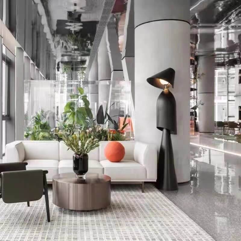 Human-Shaped Iron Glass Floor Lamp