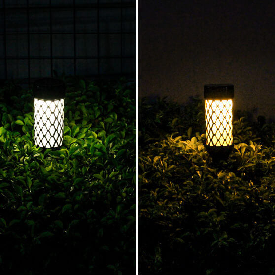 ABS Weaving Cylindrical Cage Outdoor Light