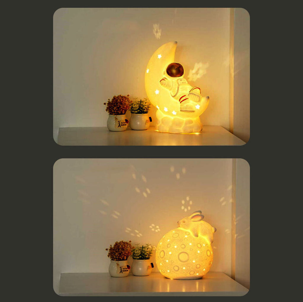 Astronaut Rabbit Rechargeable Night Table Lamp
