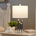 Plum Blossom Ceramic Fabric Table Lamp
