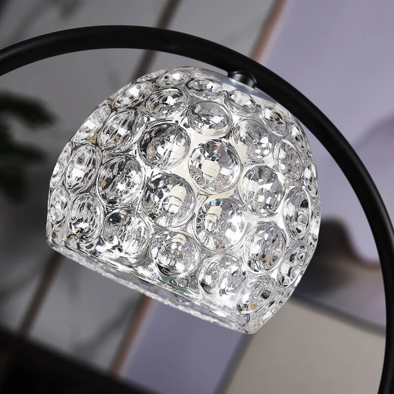 Aromatherapy Oak Glass Metal Table Lamp