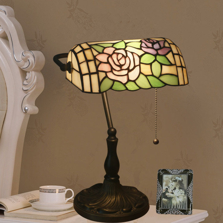 Half Cylinder Rose Zinc Table Lamp