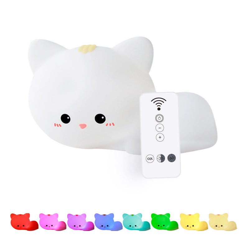 Cat Silicone Pat Remote Table Lamp