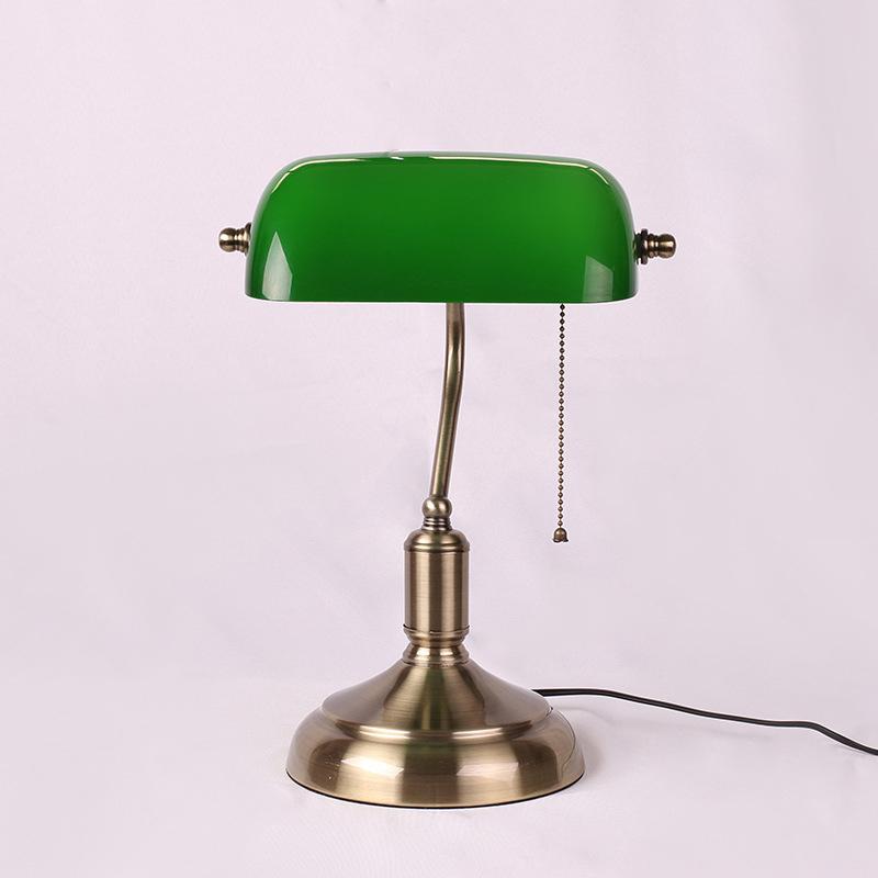 Green Glass Zipper Switch Table Lamp