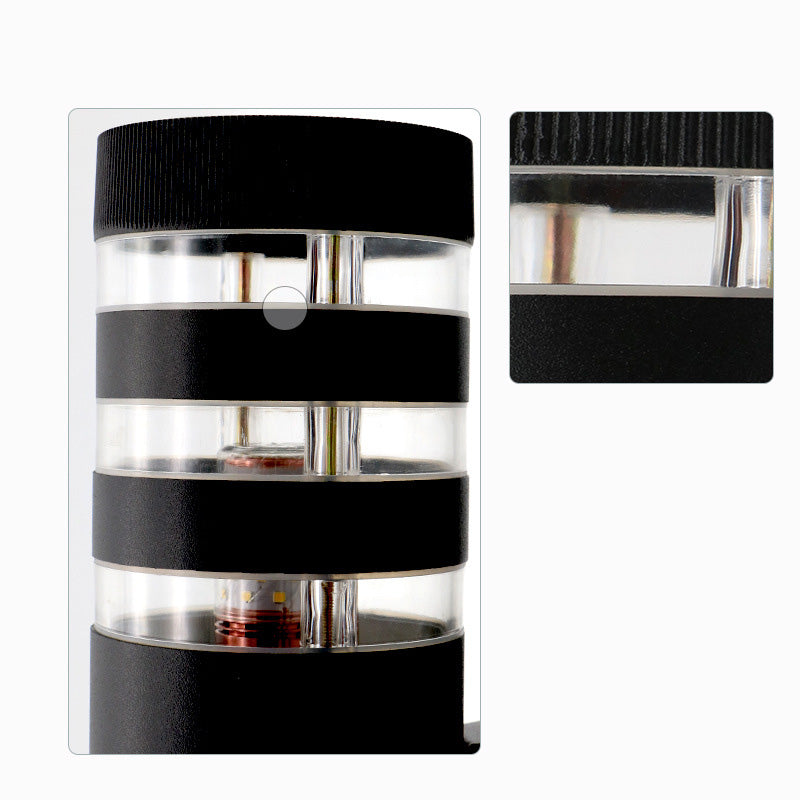 Aluminum Iron Acrylic Glass 2-Light Outdoor Light