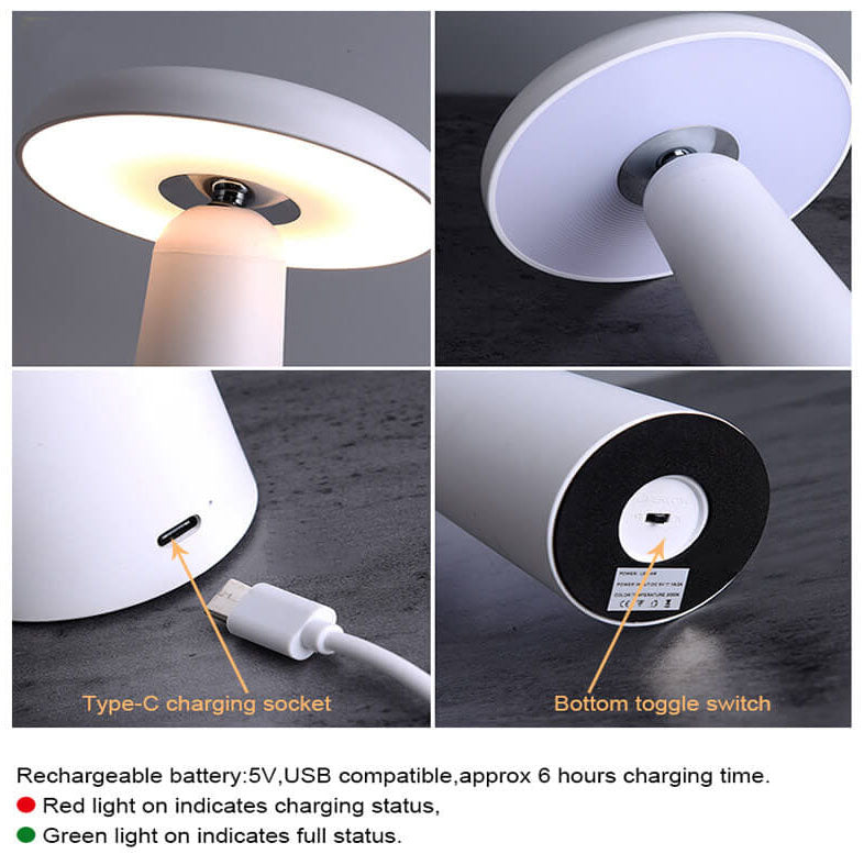 Flying Saucer Rotatable Night Table Lamp