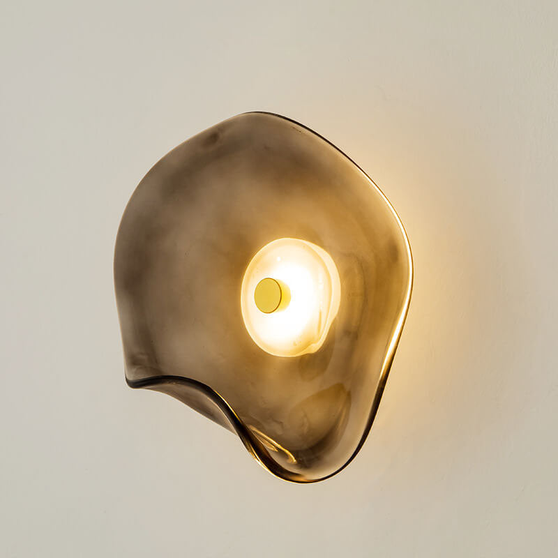 Glass Round Shape Wall Lamp