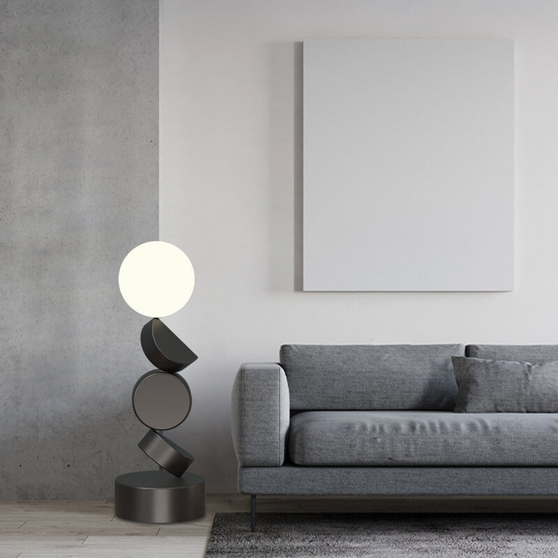 Geometric Blocks Stacked Iron Table Lamp