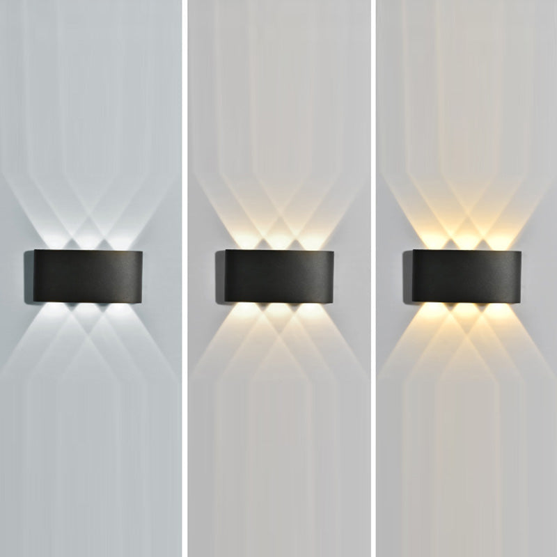 Cylinder Rectangular Aluminium Iron Outdoor Light