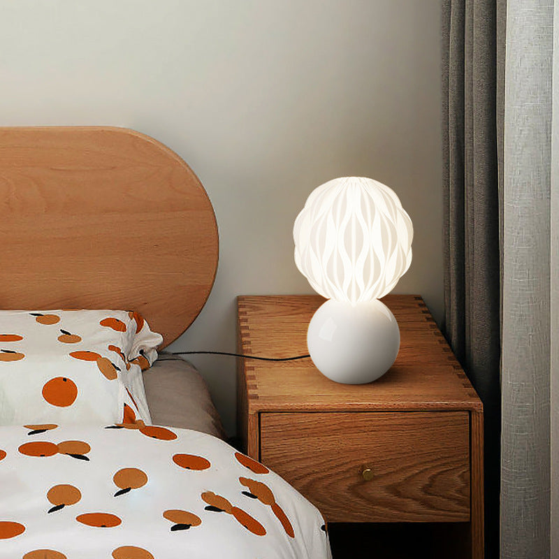 Orb Cloudy Ceramic PE Table Lamp