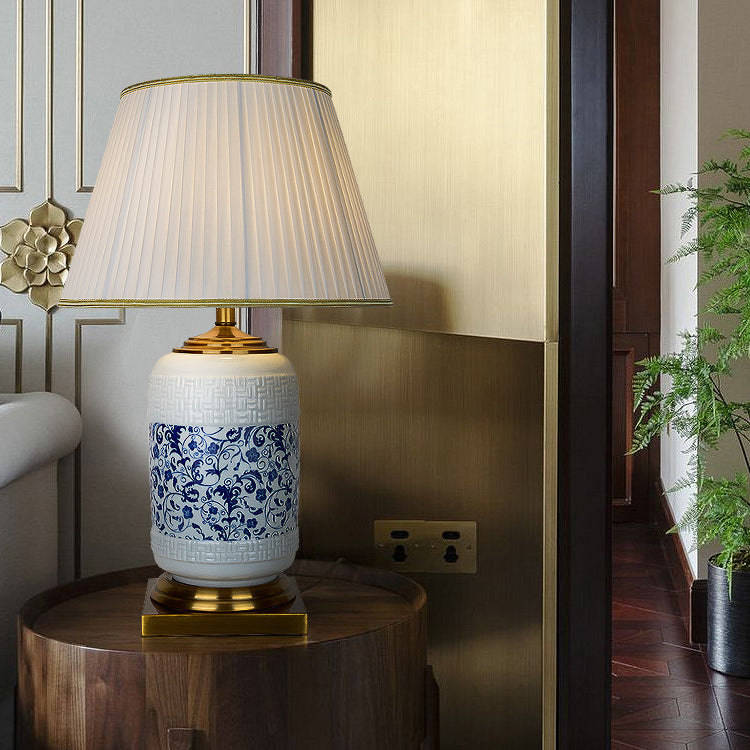 Cylinder Round Square Copper Table Lamp