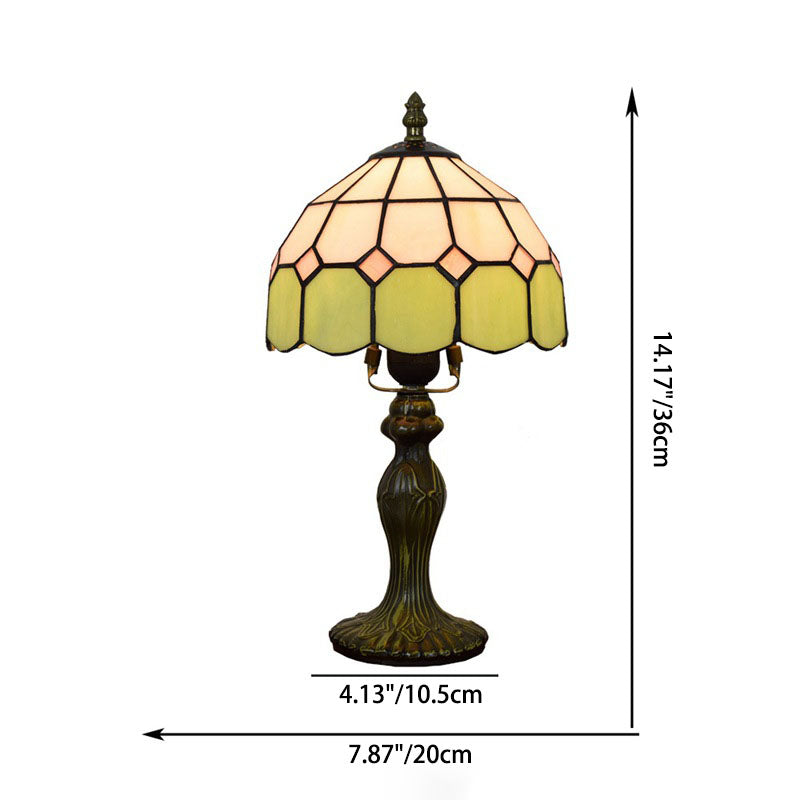 Aluminum Alloy Glass Dome Table Lamp