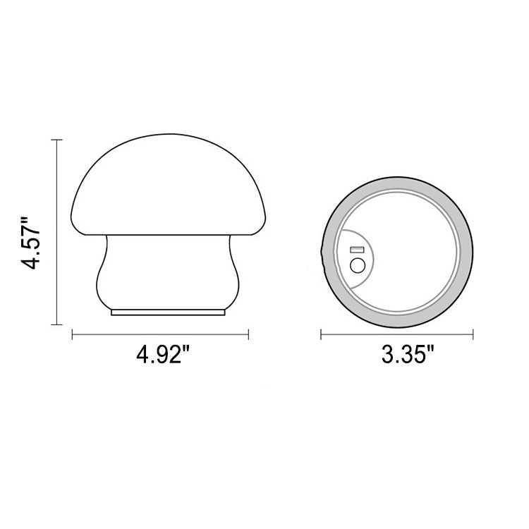 Cartoon Mushroom Silicone Night Table Lamp