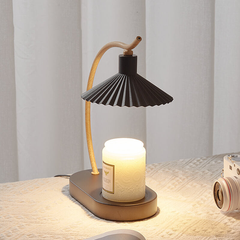Iron Umbrella Shape Arc Table Lamp