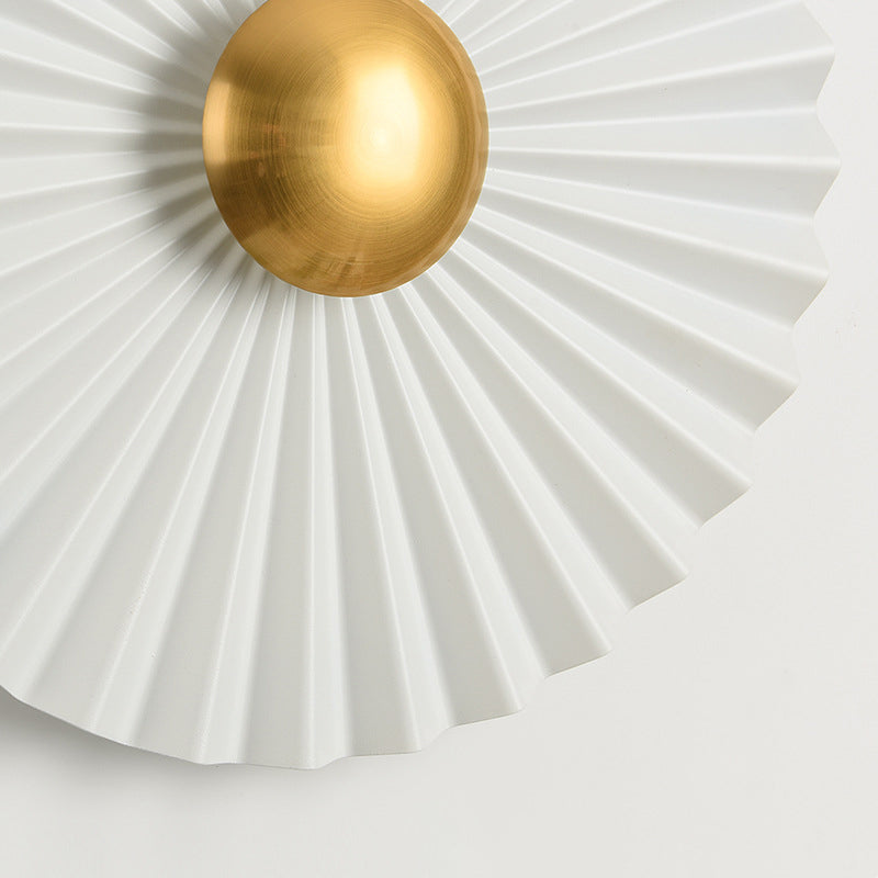 Round Scallop Hardware Living Wall Lamp