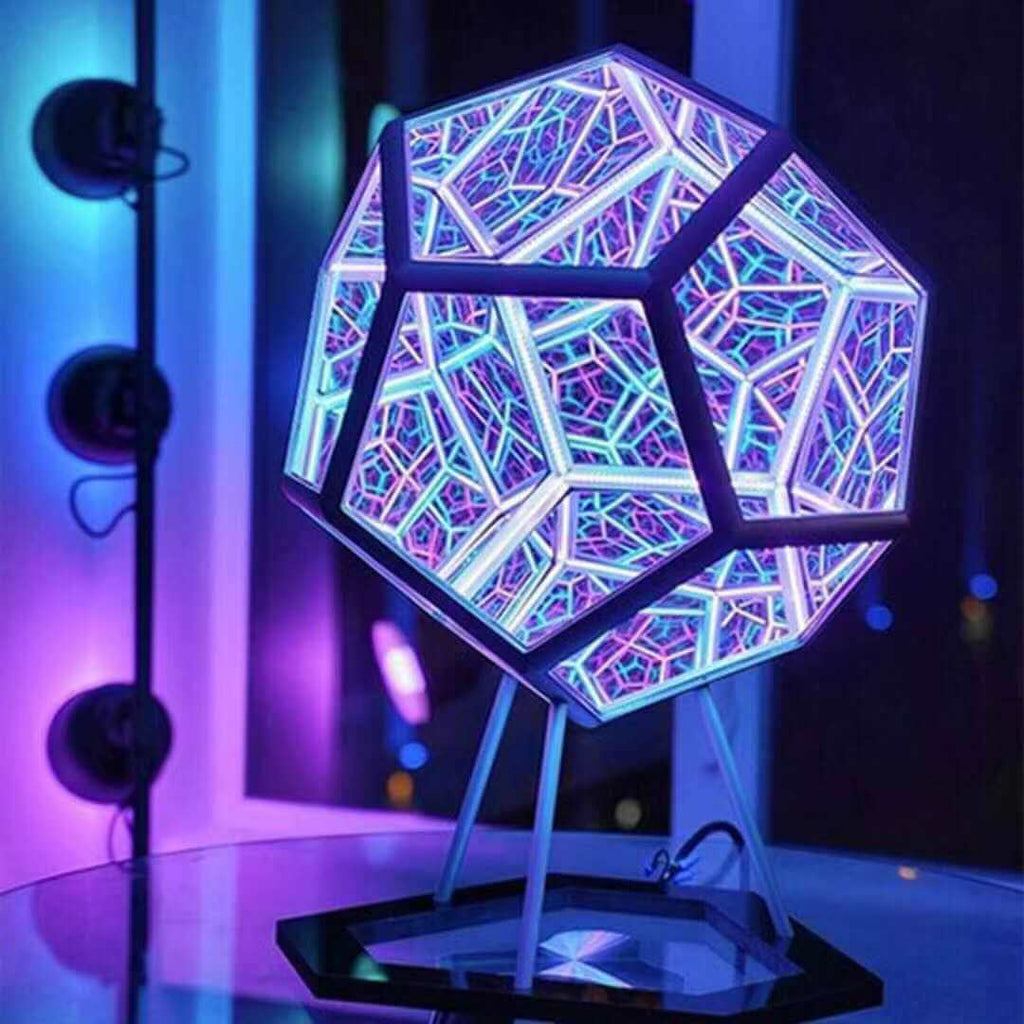 Infinity Dodecahedron Night Table Lamp