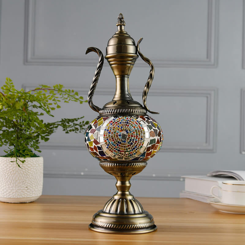 Turkish Handmade Glass Coffee Table Lamp