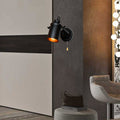 Cylindrical Iron Living Room Wall Lamp