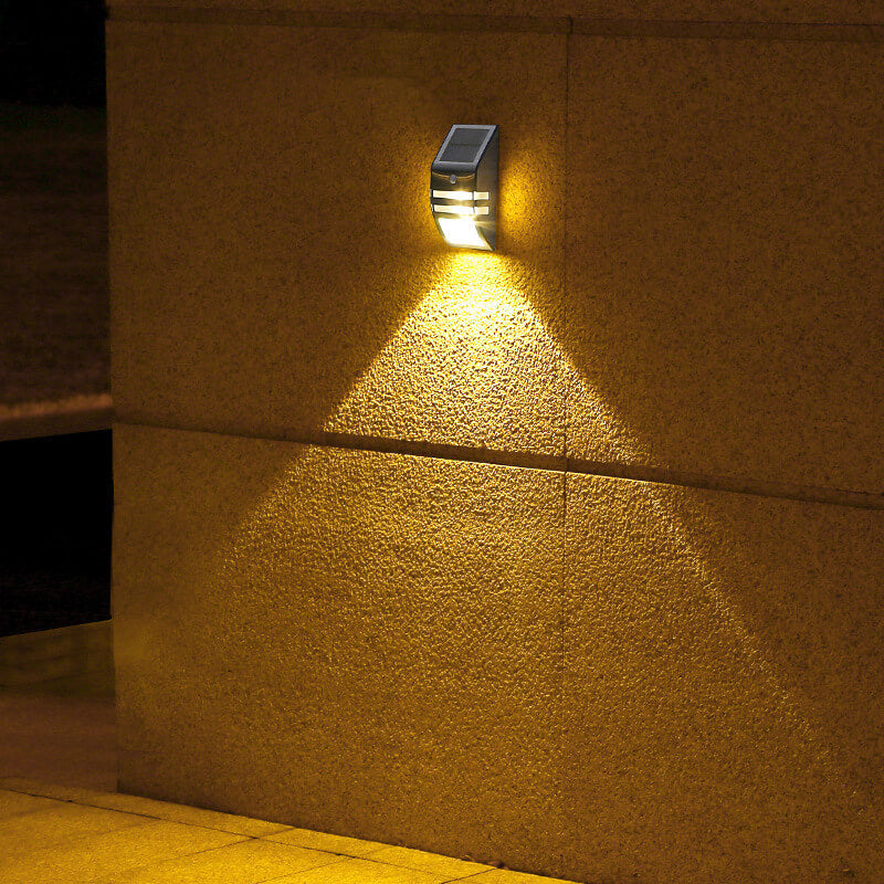 Trapezoid Stainless Steel Sensor Outdoor Light