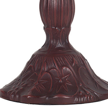 Stained Glass Drum-Shaped Dragonfly Table Lamp