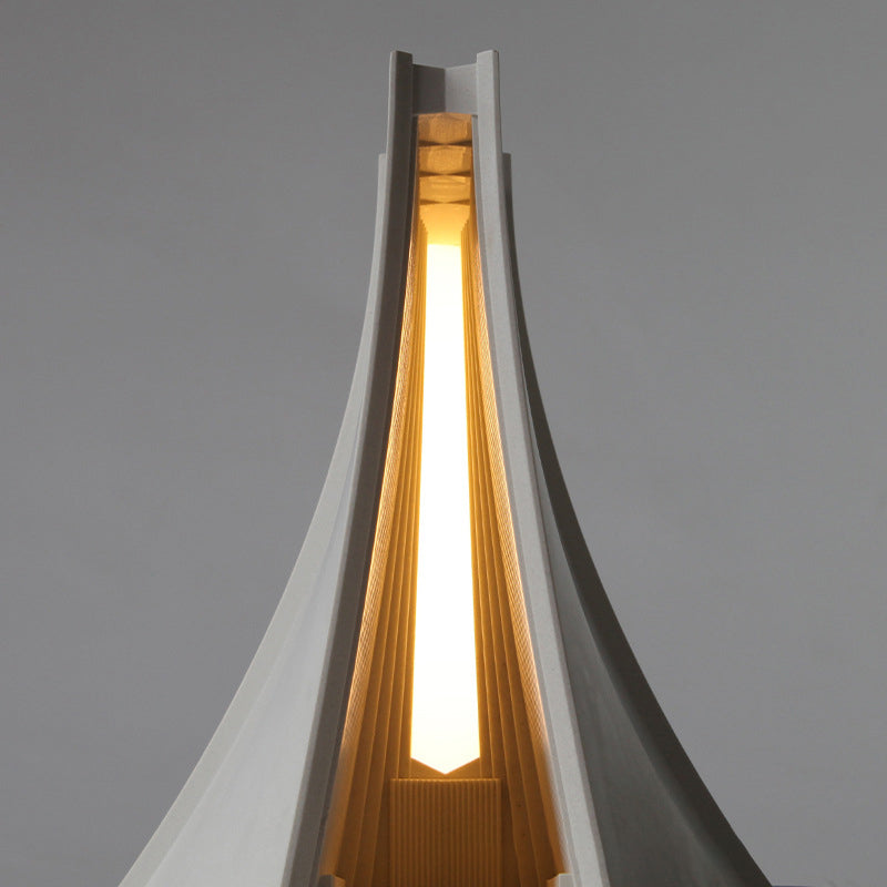 Triangle Concrete Bedroom Table Lamp