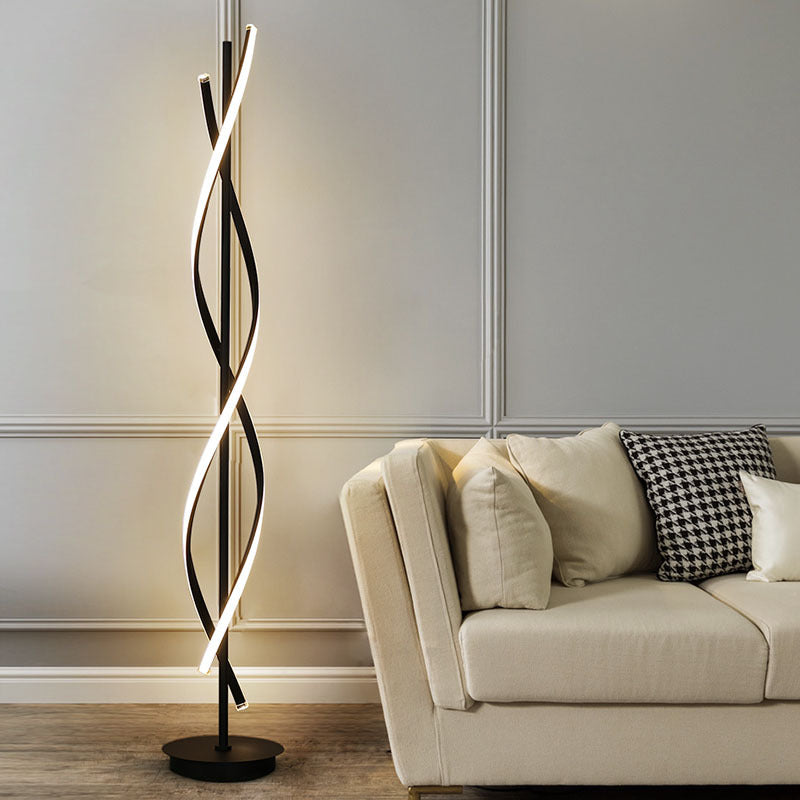 Minimalist Spiral Floor Lamp