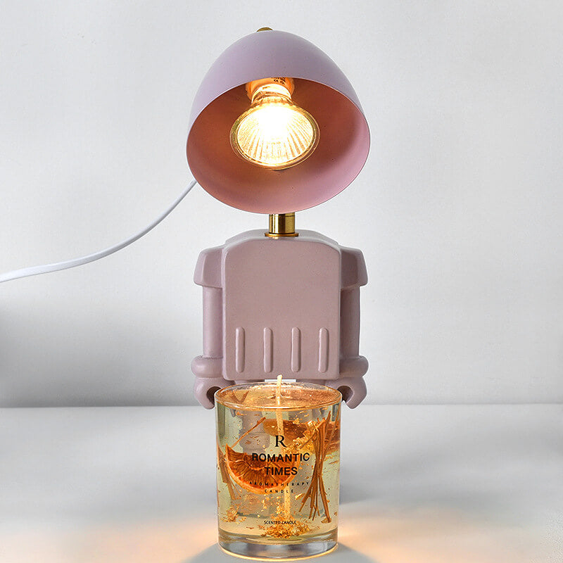 Resin Hardware Robot Melting Table Lamp