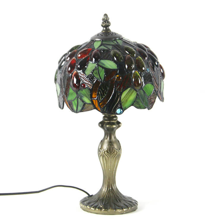 Stained Glass Fruit Dome Table Lamp