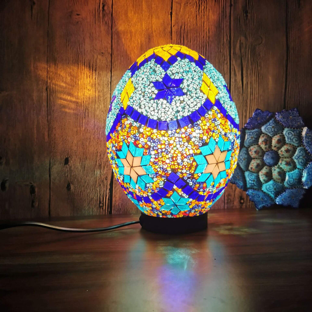 Turkish Handcrafted Mosaic Glass Table Lamp