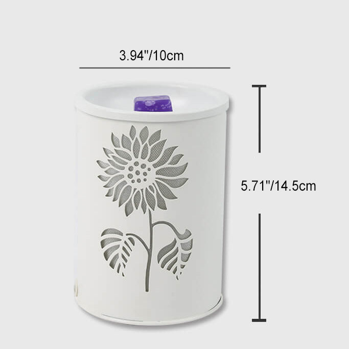 Cylindrical Flower Plastic Aromatherapy Table Lamp
