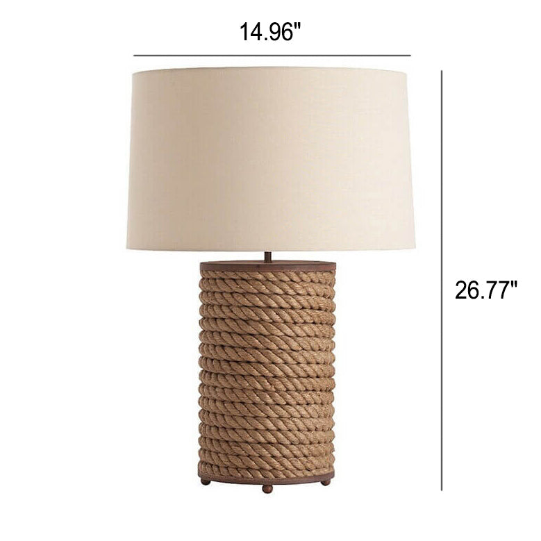 Country Style Natural Hemp Table Lamp