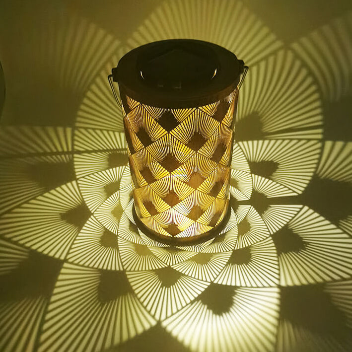 Solar Iron Cylinder Decorative Outdoor Light