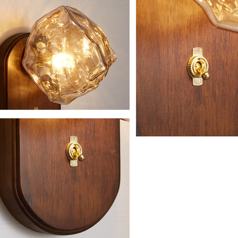 Oval Ice Cube Shape Wall Lamp