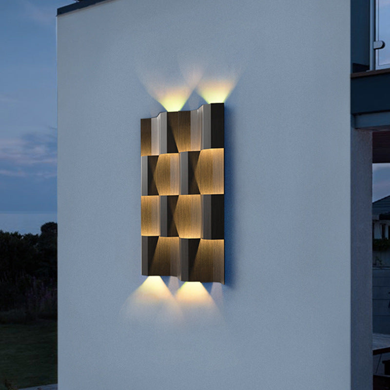 Stainless Steel Rectangular Patio Outdoor Light