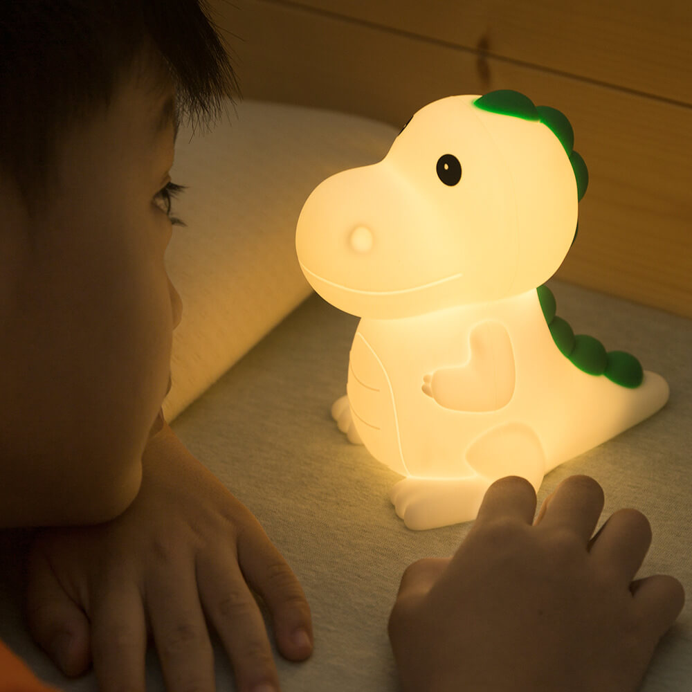 Cartoon Dinosaur Silicone Pat Table Lamp