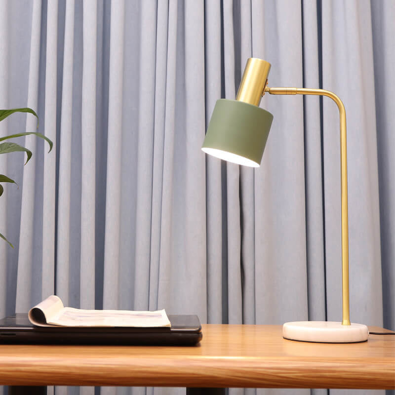 Marble Cylindrical Table Lamp