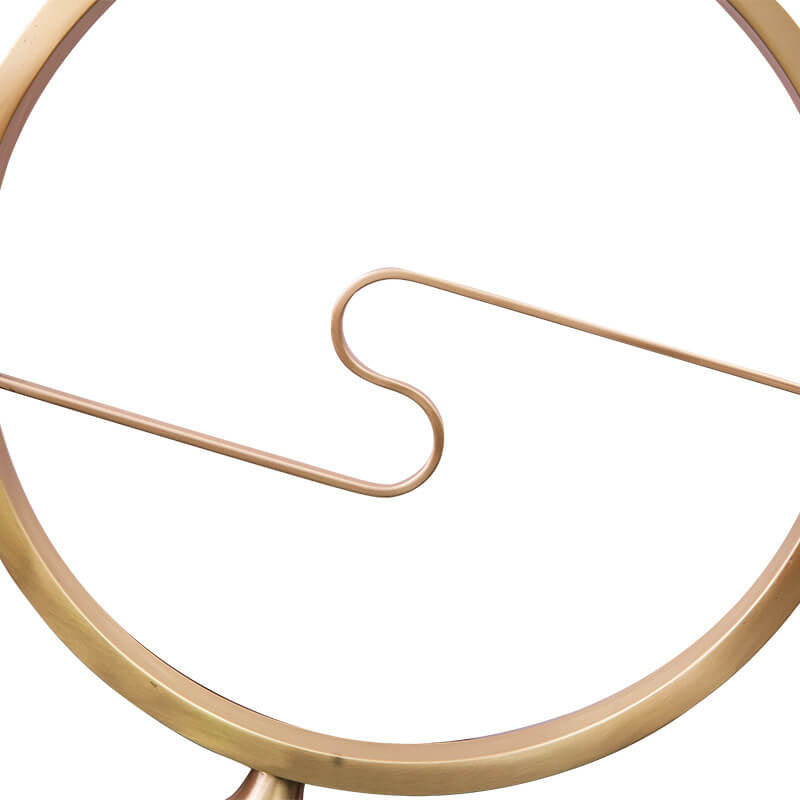 Brass Ring Fabric Table Lamp