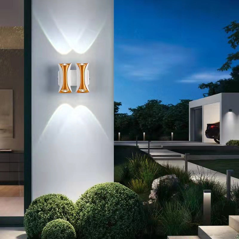 Rectangle Aluminum Glass Patio Outdoor Light