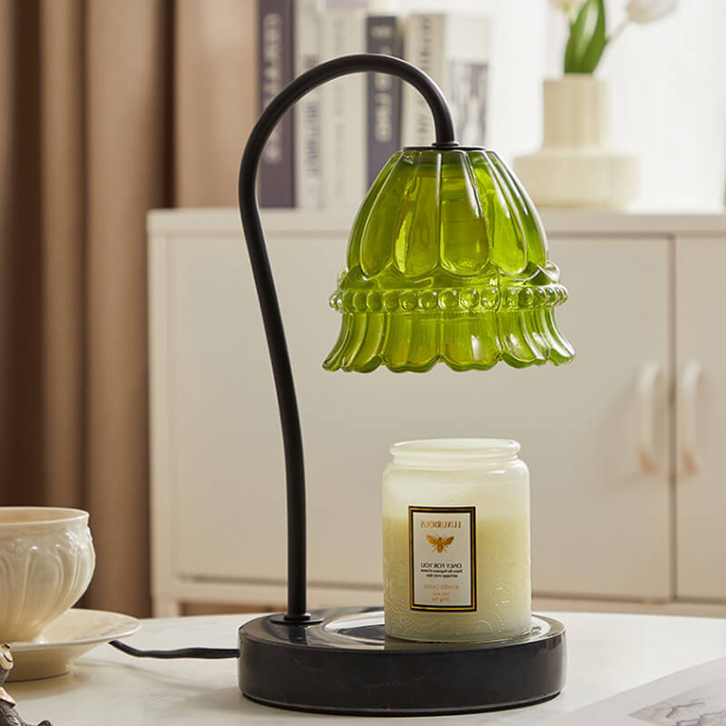 Glass Lily Valley Melting Table Lamp