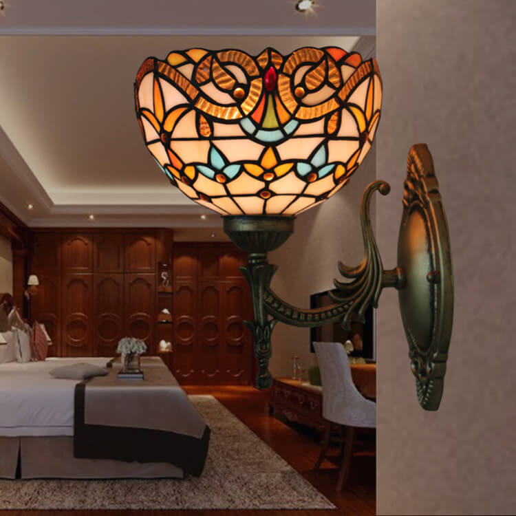 Flora Stained Glass Wall Lamp