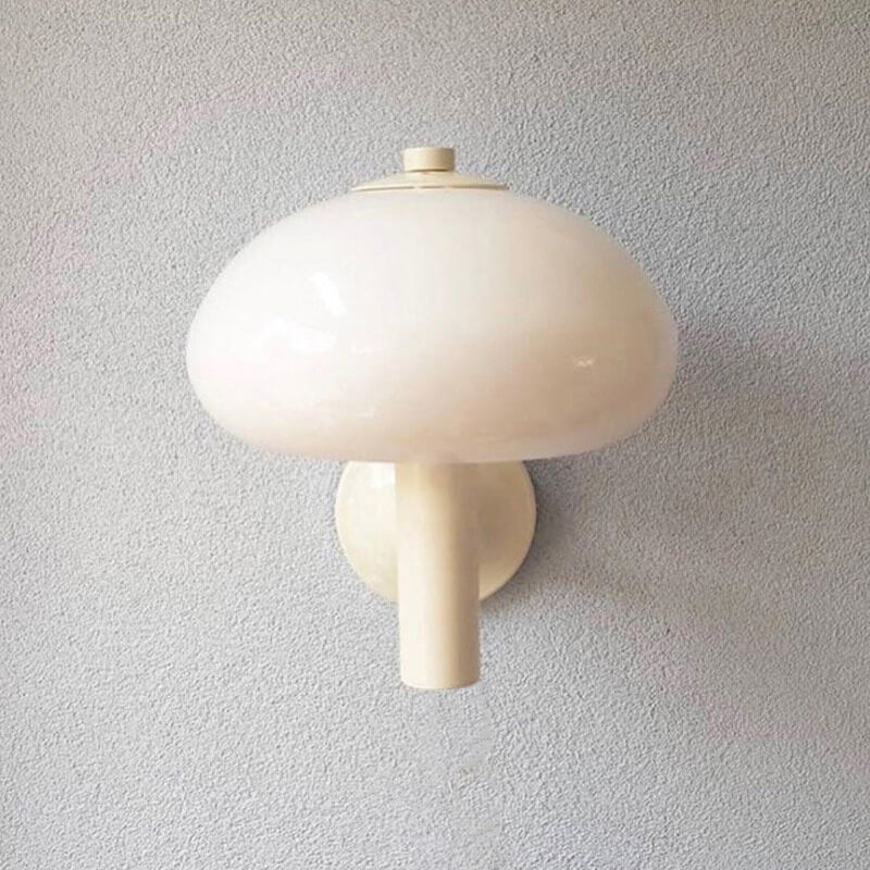 Milk White Iron Glass Wall Lamp