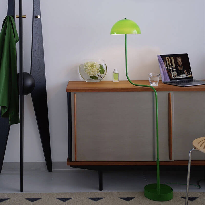 Contemporary Scandinavian Iron Glass Floor Lamp