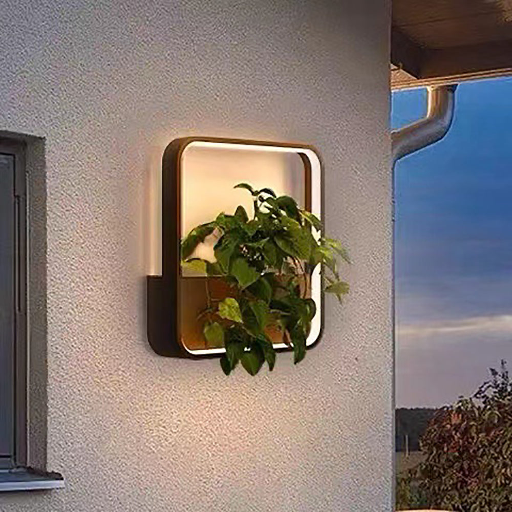 Aluminum Stainless Steel Square Outdoor Light