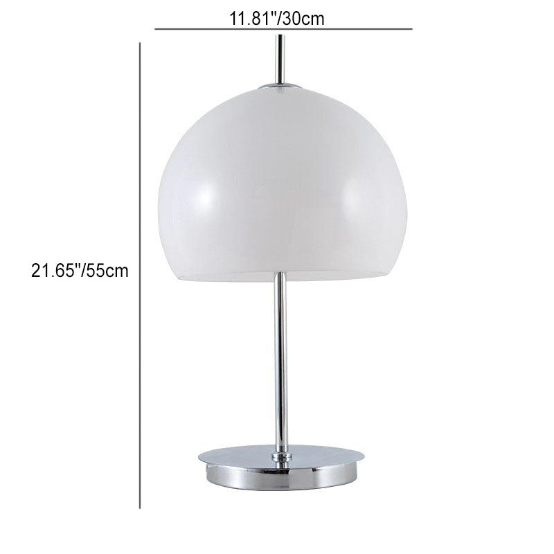 Semi-circular Glass Study Table Lamp