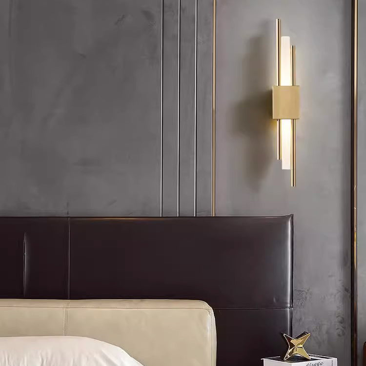 Iron Acrylic Strip Bedside Wall Lamp