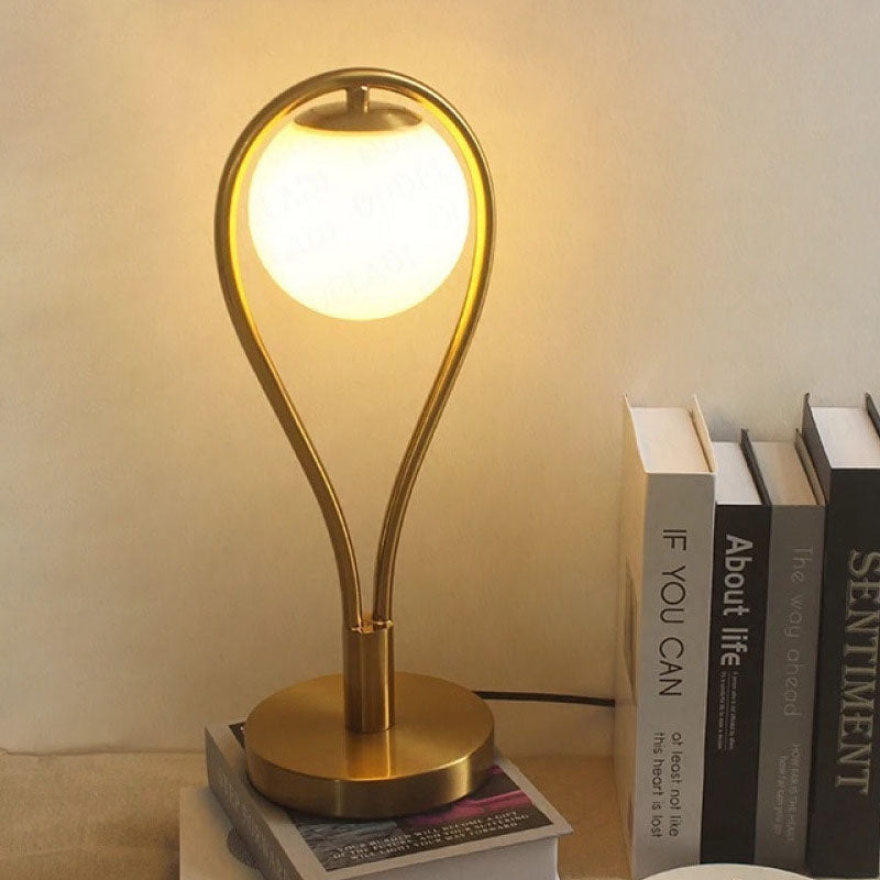 Racket Shape Iron Copper Table Lamp