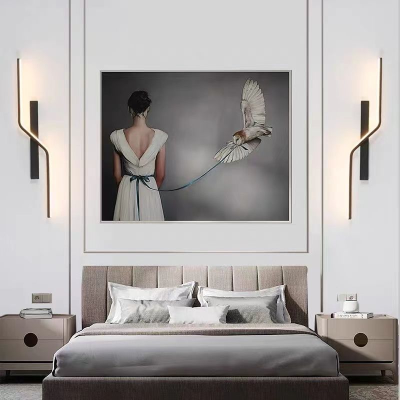 Geometry Lines Aluminum Iron Wall Lamp