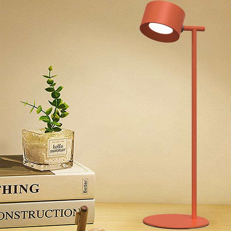 Plastic Round Rotatable Magnetic Table Lamp